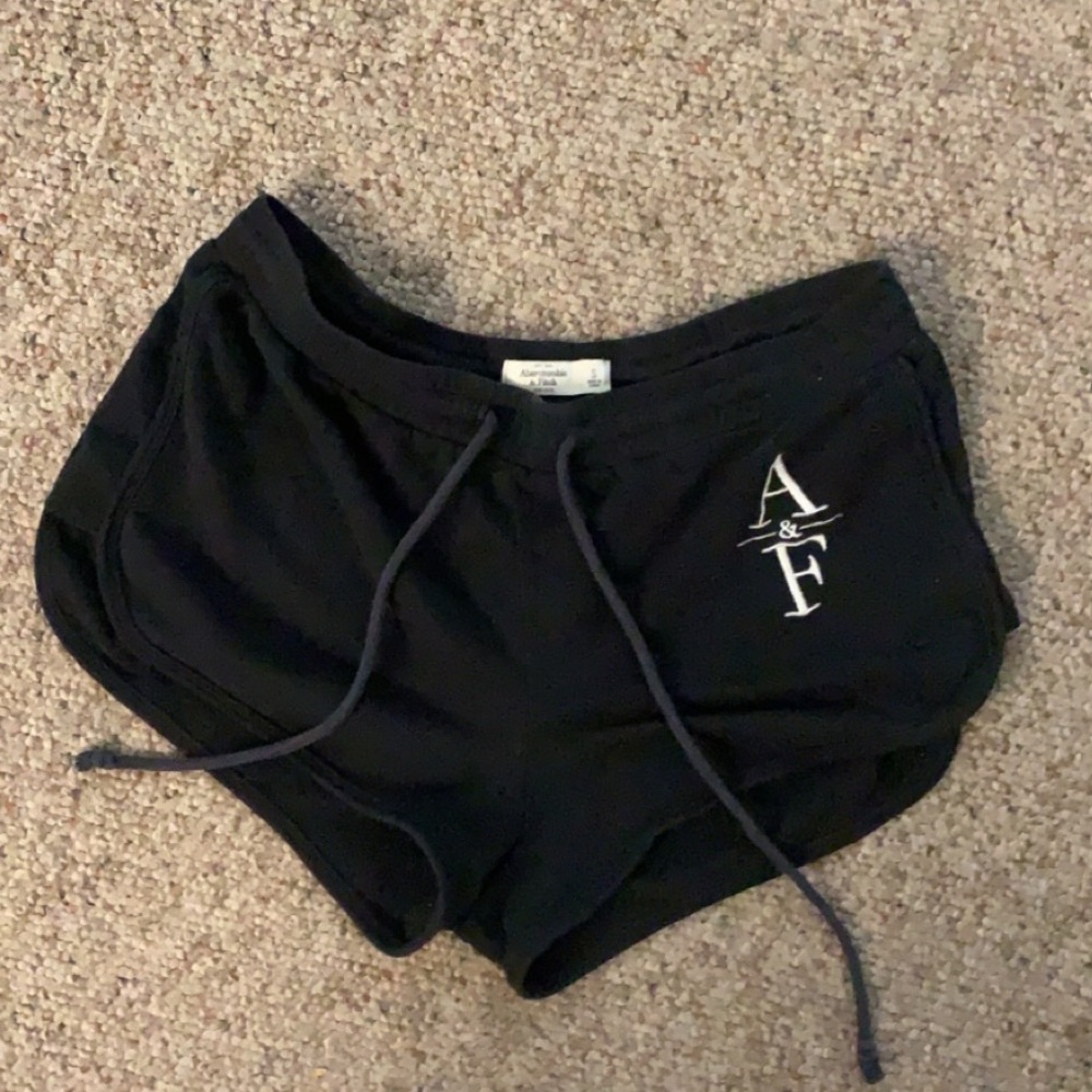 Abercrombie & Fitch Black Lounge Shorts